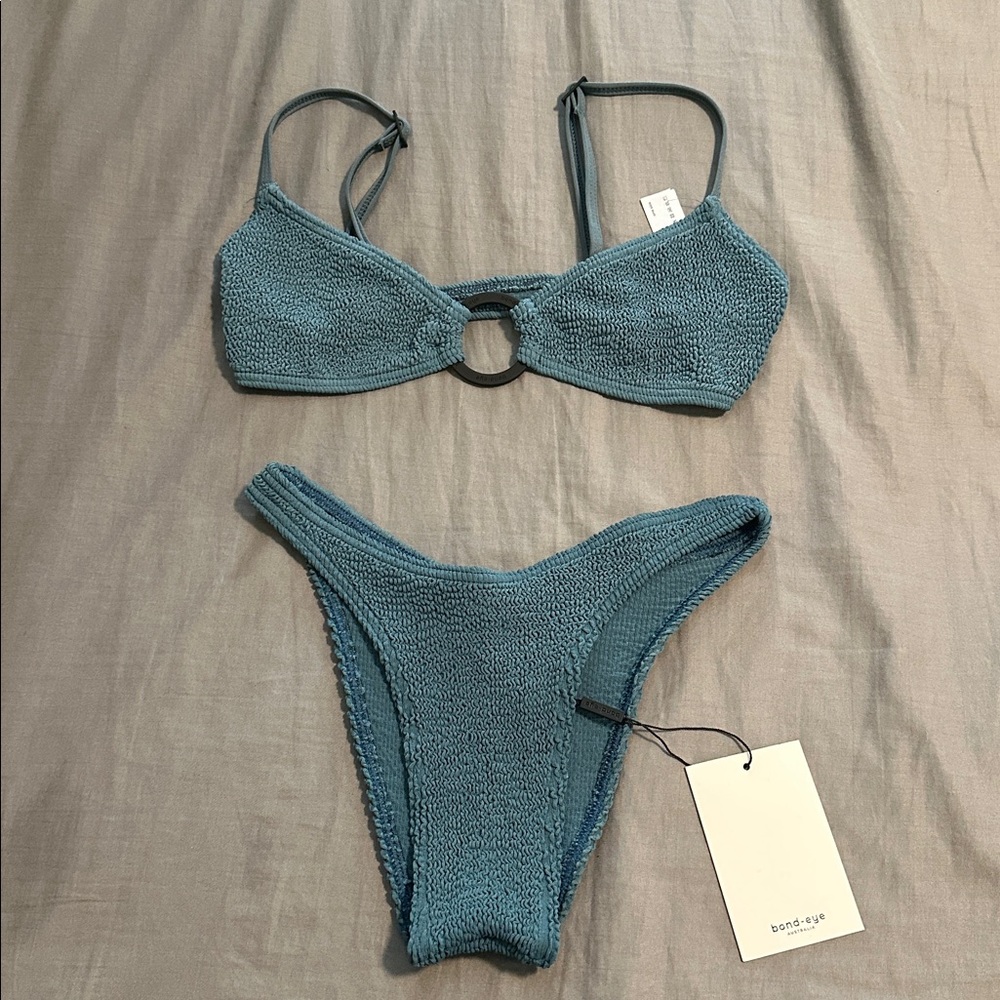 Bond-Eye Blue Bikini Set one size